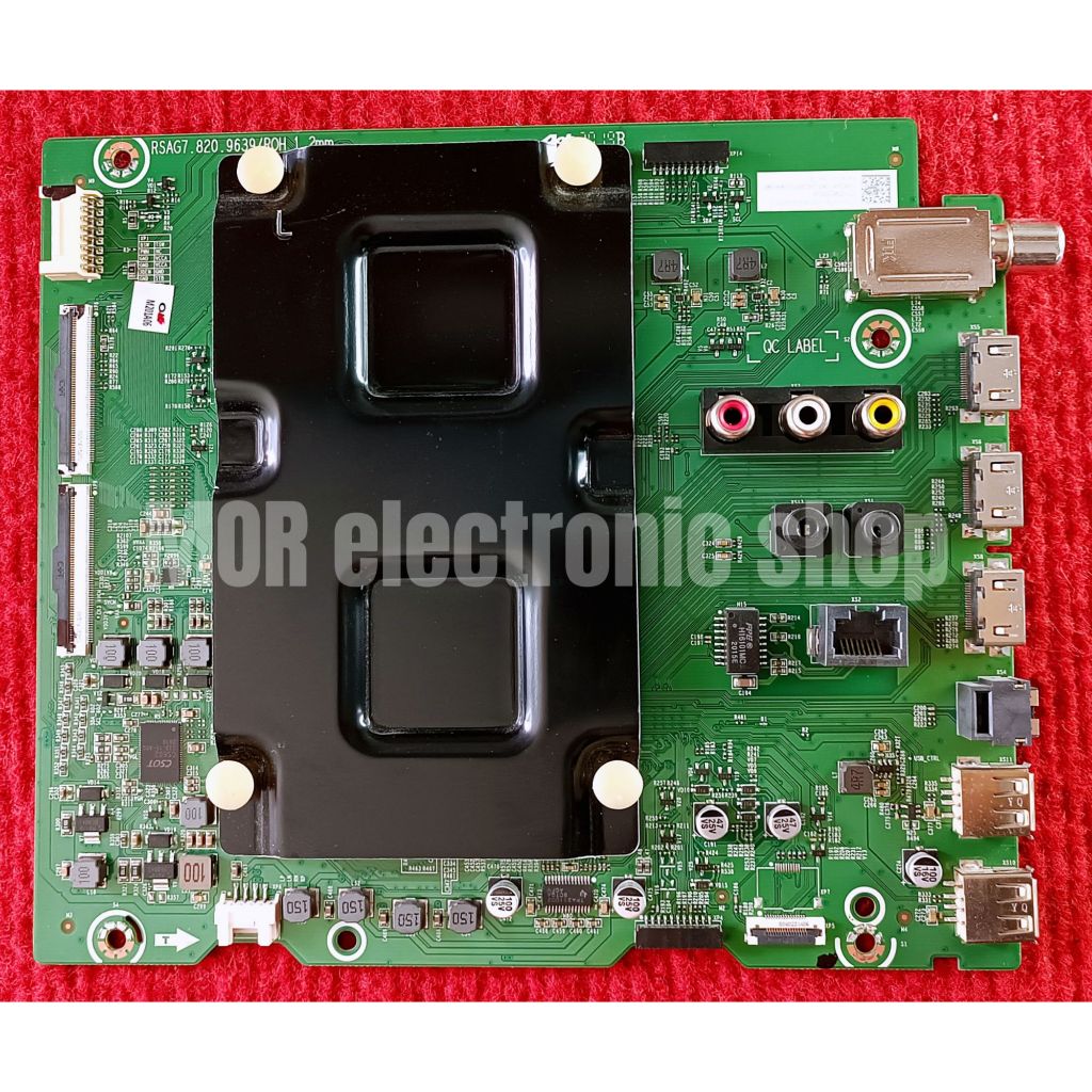 เมนบอร์ดทีวี HISENSE สำหรับรุ่น 65E7F , 65A7400F พาสบอร์ด RSAG7.820.9639/ROH