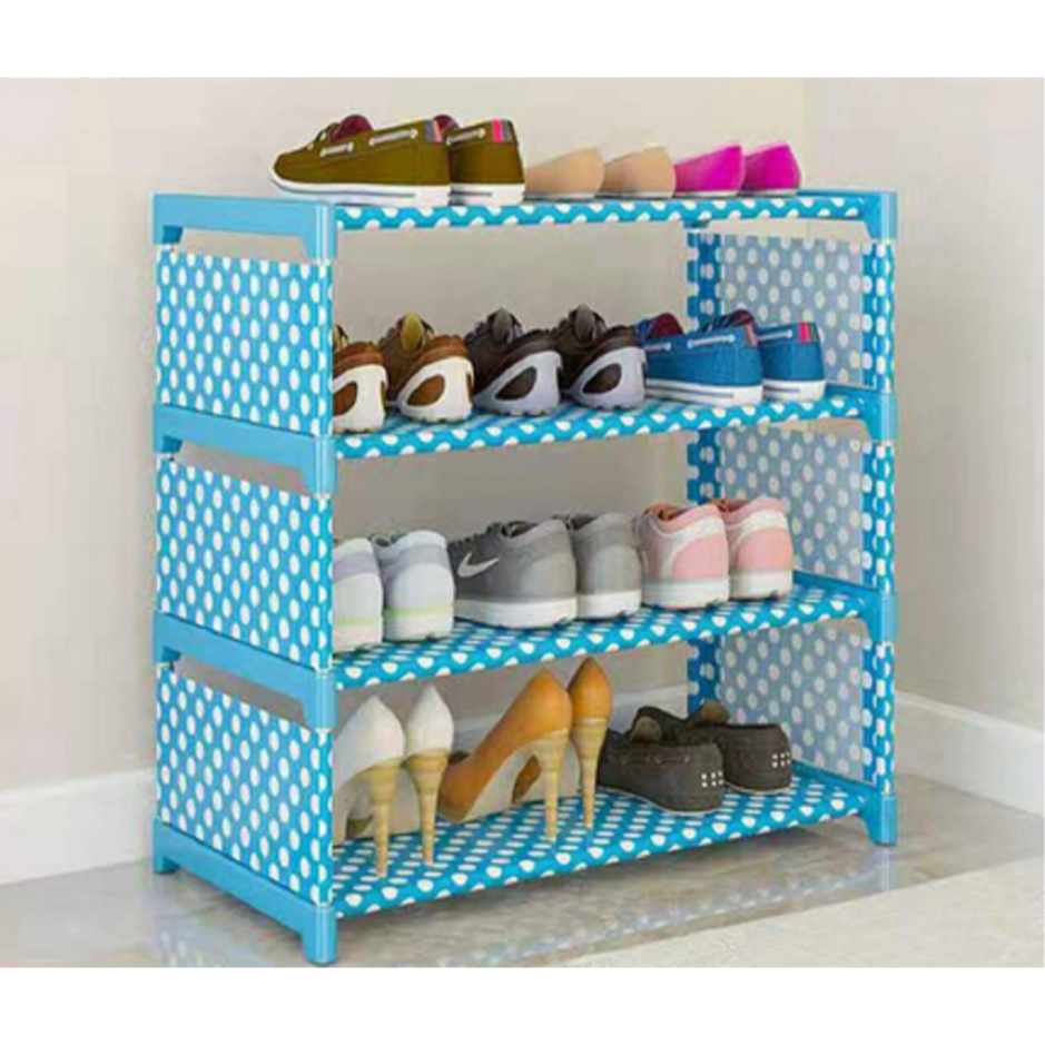 NJCAR1 6613 ชั้นวางรองเท้า ตู้รองเท้า DIY โครงเหล็ก แข็งแรง