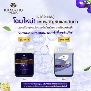 [เซตคู่สุดคุ้ม] Khaokho Talaypu เขาค้อทะเลภู แชมพู + แกลลอนรีฟิล อัญชันและเฮนน่า (450 + 2,000 มล.)