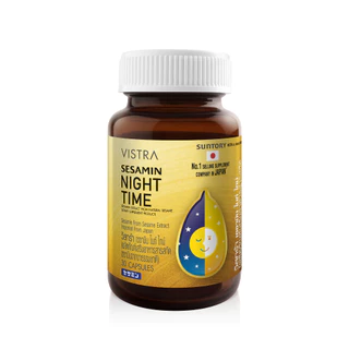VISTRA Sesamin Night Time ผลิตภัณฑ์เสริมอาหาร 30Capsules
