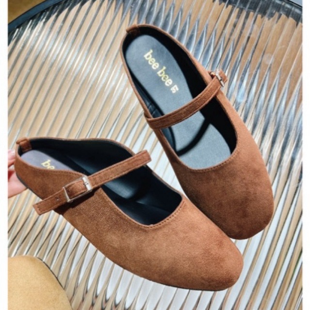 รองเท้าเปิดส้นหนังกลับ(P-838)ไซส์36-43ผลิตโดยช่างไทย🇹🇭ทรงสวยใส่สบายมีสต๊อกพร้อมส่งในไทยไซส์36-41