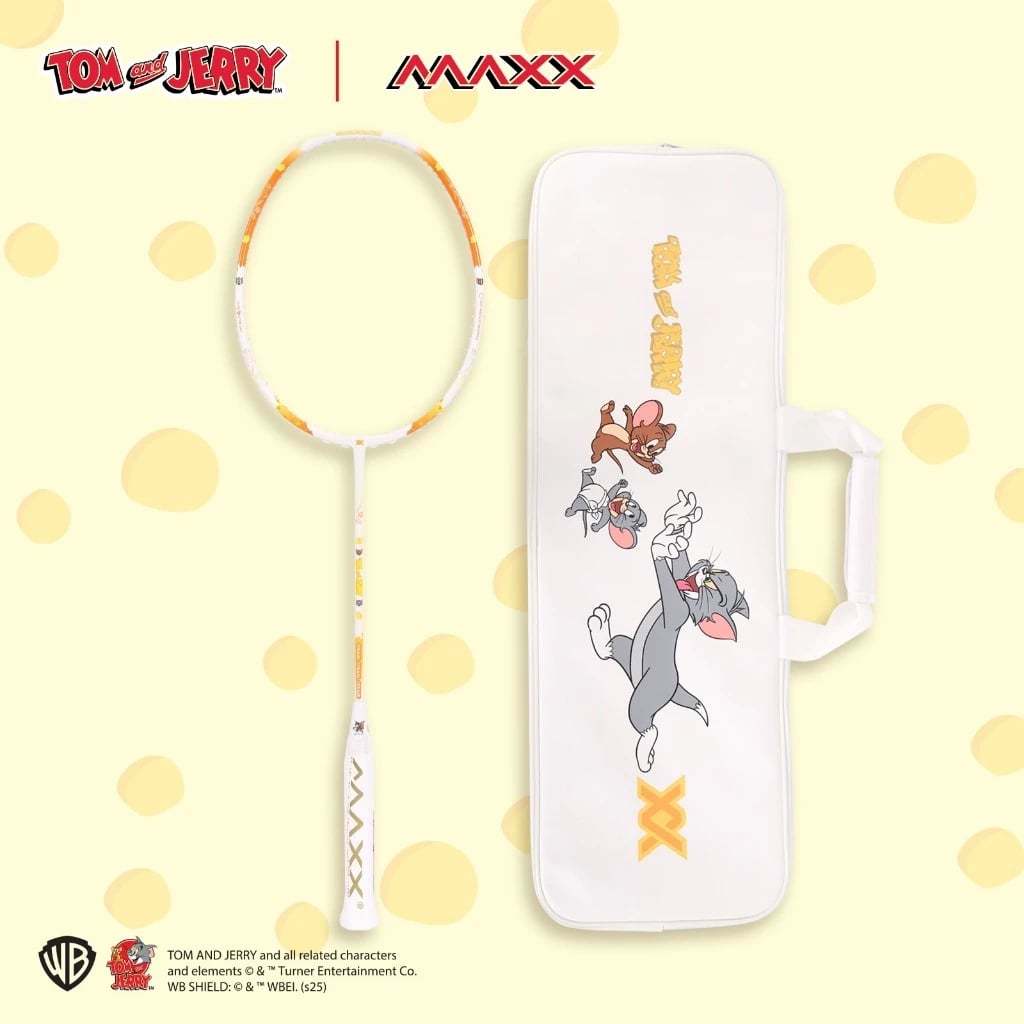 MAXX X TOM and JERRY Racket (6U/G6) ไม้แบดมินตัน (สินค้าลิขสิทธิ์แท้ 100%)