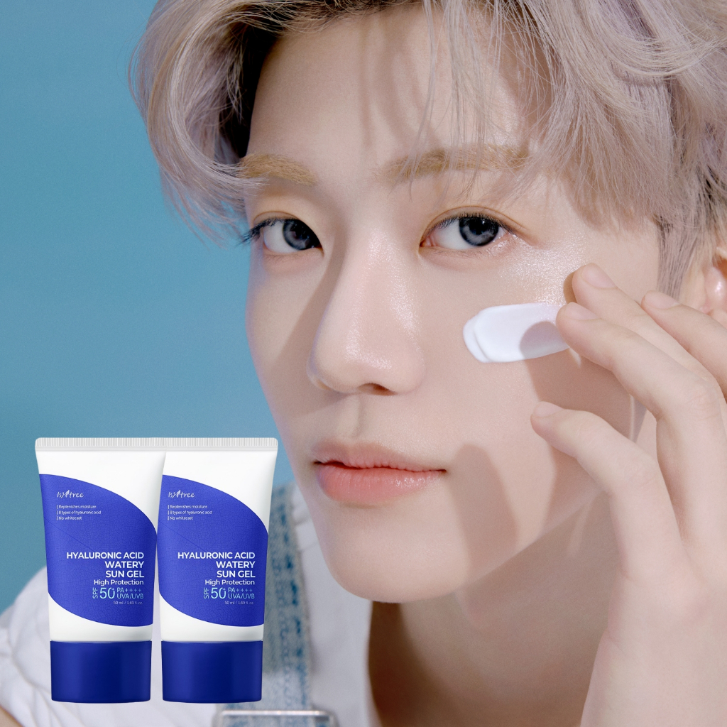 [2 ชิ้น] ISNTREE Hyaluronic Acid Watery Sun Gel SPF50+ PA++++ 50 ml.