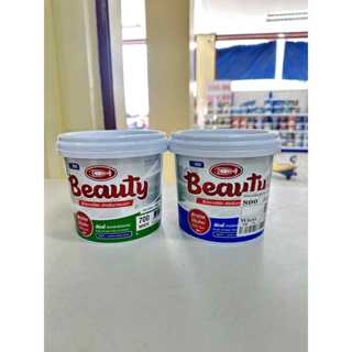สีน้ำอะคริลิค สีทาบ้าน บิวตี้ สีขาว สำหรับภายในและภายนอก ขนา…