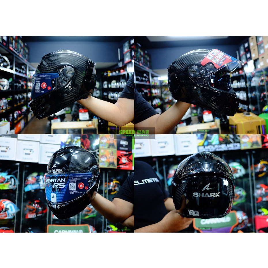 Shark Spartan RS carbon มีแว่นกันแดด แถมชิลด์ดำ