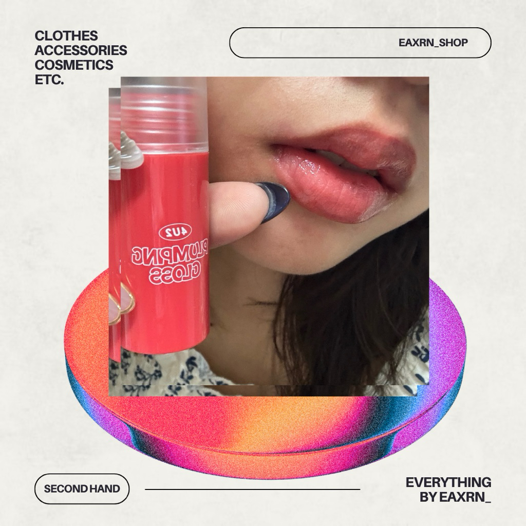 !!Second hand!! ลิป 4U2 PLUMPING GLOSS 🩷 ลิปหัวเหล็ก กลอสฉ่ำวาว