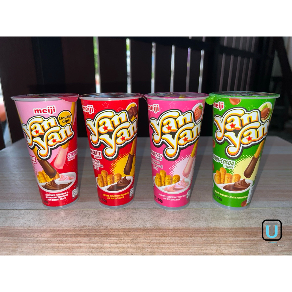 Meiji Yan Yan เมจิ ยัน ยัน ดับเบิ้ล ครีม บิสกิต (มีให้เลือกหลายรสชาติ)