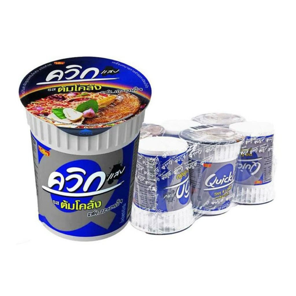 ไวไว ควิก บะหมี่กึ่งสำเร็จรูป รสต้มโคล้ง 60กรัม (6กระปุก) มาม่า ราคา ถูกที่สุด ดีลบีเคเค รูปภาพหลัก