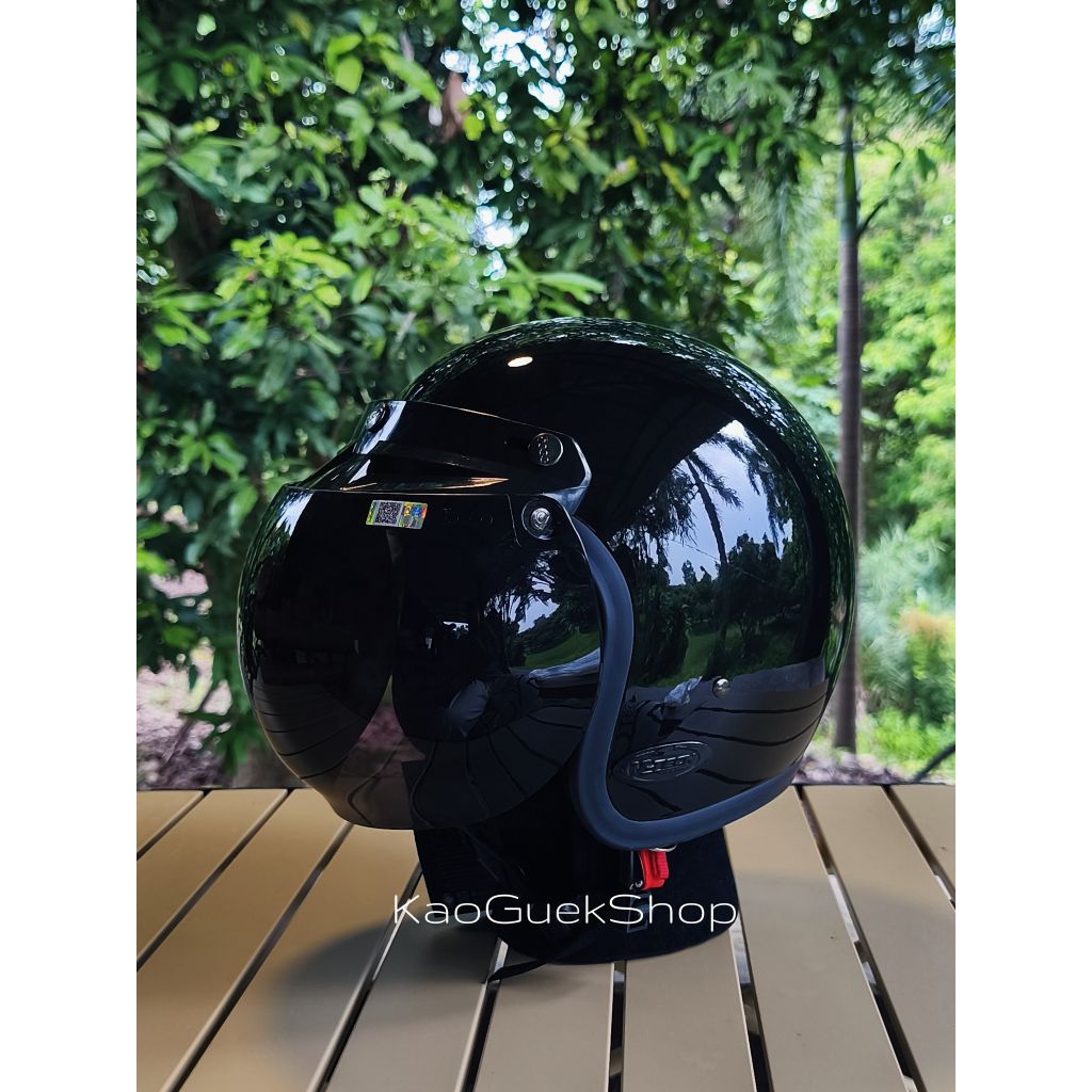 หมวกกันน็อคคลาสสิค วินเทจ พร้อมชิล BOGO แท้ - รูปที่ 3