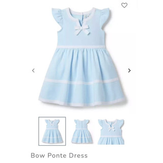 “BOW PONTE DRESS” สีฟ้าอ่อน Dress Janie and Jack แท้💯