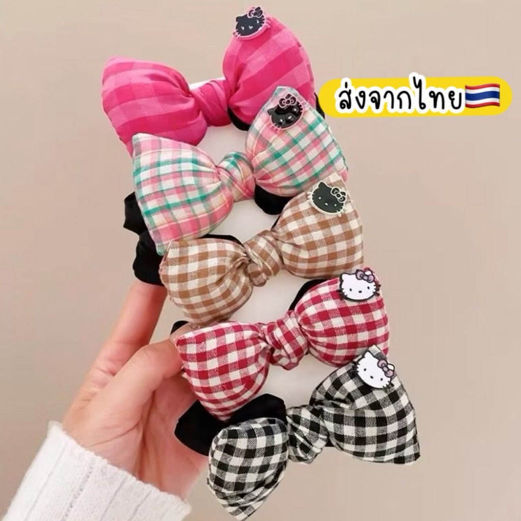 ผ้ามัดผม โบว์น่ารัก 🇹🇭ส่งจากไทย 1ชิ้น ยางรัดผมน่ารัก โบว์มัดผมเด็ก - รูปที่ 2