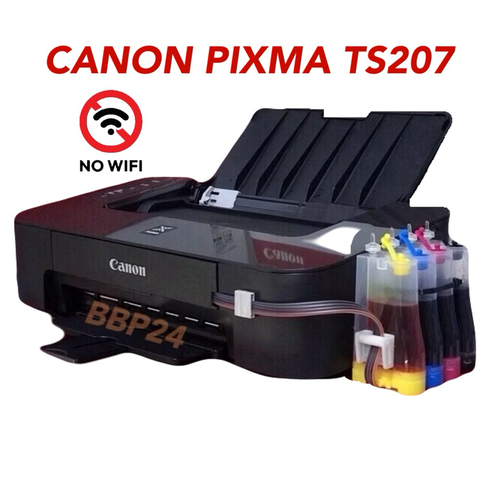 Printer Canon Pixma Ts207 , Ts307 WIFI & IP 2770 INKTANK ตลับใหม่ของแท้เครื่องแจ้งเตือนระดับหมึกเต็ม