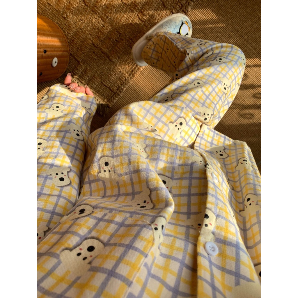 WL00 - Scooby Doo - ชุดนอนแขนยาว+ขาวยาว