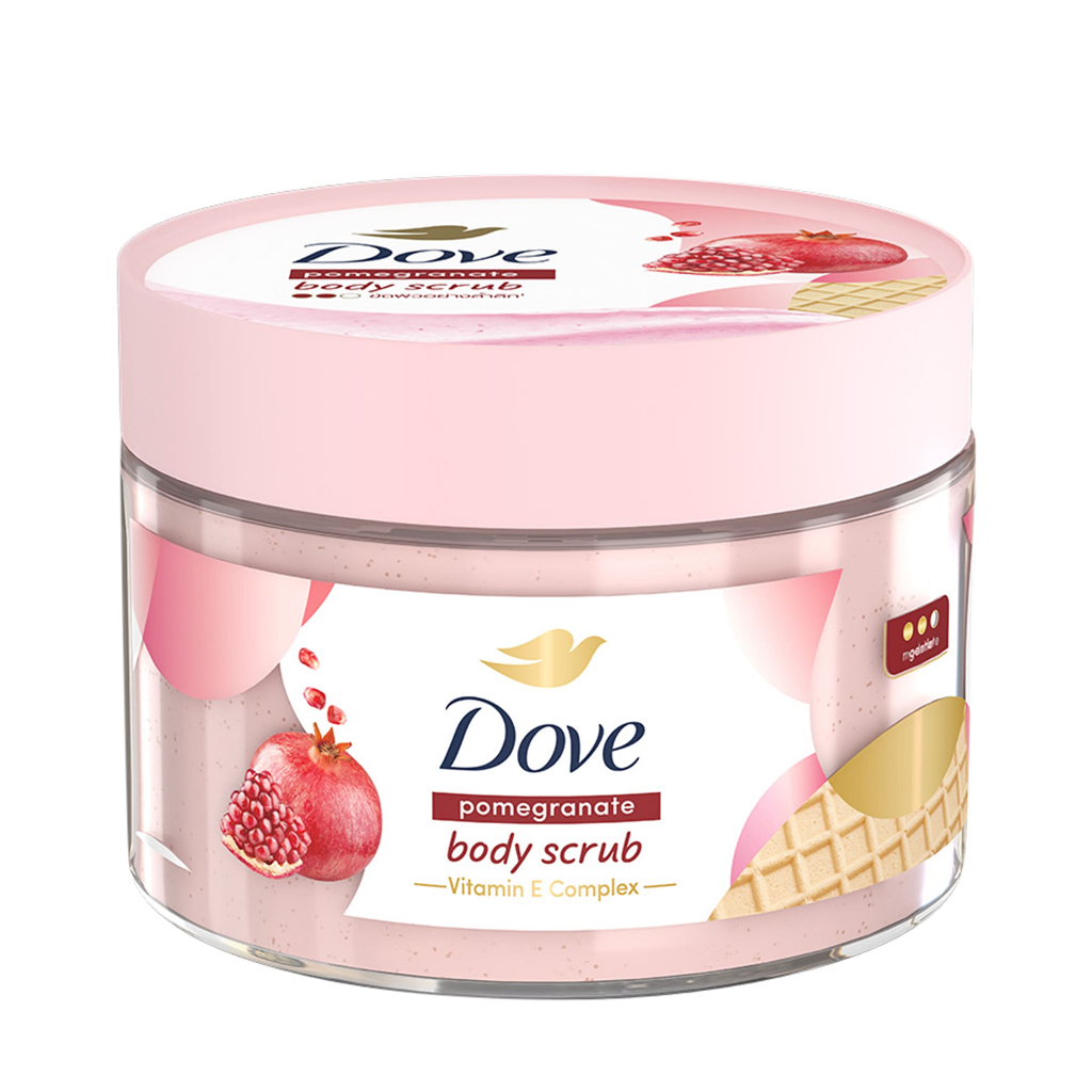DOVE - Pomegranate Body Scrub (280 G) โดฟ พอมมากราเนท บอดี้สครับ