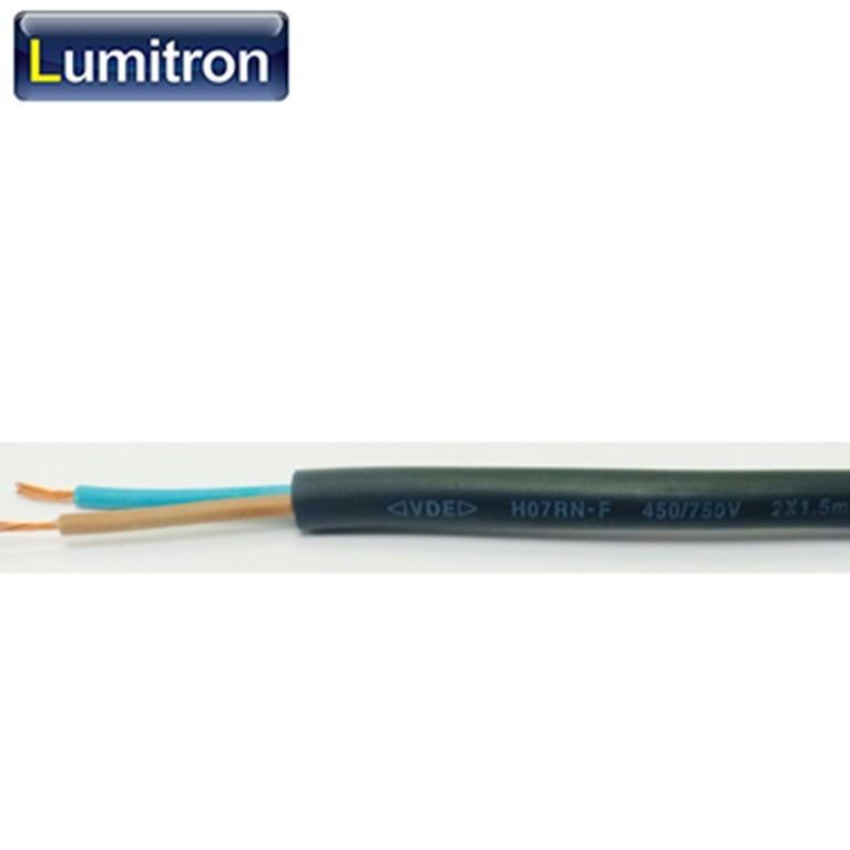 สายไฟใต้น้ำ สายไฟกันน้ำ H07RN-F 3x1ตรมม. 450/750V  มาตรฐานVDE  สีดำ #CBH07RNF-3*1SQMM (ราคาต่อเมตร)