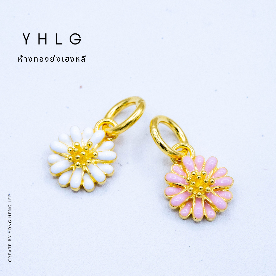 YHLG จี้ทองพระพิฆเนศ ทองแท้มาตรฐานทองเยาวราช น้ำหนักครึ่งสลึง