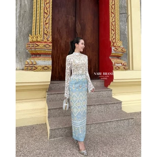 Nabi ชุดผ้าไทยแฟชั่นใส่ไปวัดทำบุญ