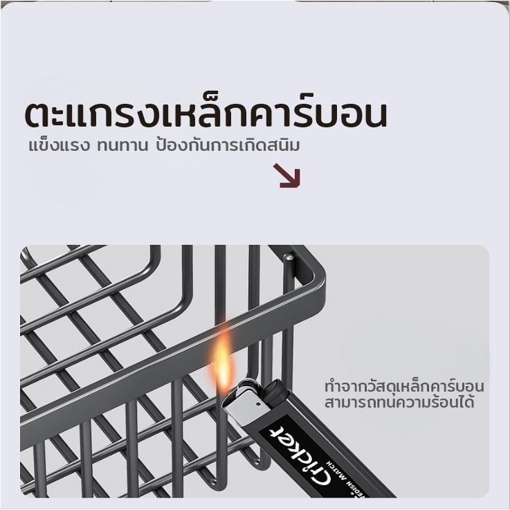 AD159_Shop ตะแกรงเหล็ก ชั้นวางของ ติดผนัง ฟรีกาว/สกรูเจาะผนัง กันสนิม แข็งแรง ทนทาน รับน้ำหนักได้ดี - รูปที่ 6