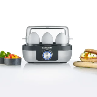 SEVERIN เครื่องต้มไข่สเตนเลส 6 ฟอง พร้อมระบบตั้งระดับความสุก รุ่น SEV-3169