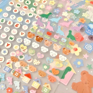 *รุ่นงานนูนไม่มีแล้วนะคะ* Mini Jelly sticker Collection มี3ลายให้เลือก สติกเกอร์สุดน่ารัก 7x21cm | Stickwithme4ev