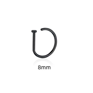 ห่วงจมูก ไม่ต้องเจาะ Nose Ring Without Hole D-Shaped Nose Ring Vacuum Plating - 1 ชิ้น