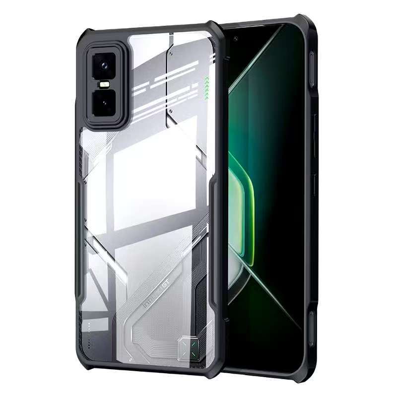 Infinix GT 30 5G/Infinix GT 30 Pro 5G(พร้อมส่งในไทย)เคสกันกระแทกขอบสีหลังใสInfinix GT 30/Infinix GT 