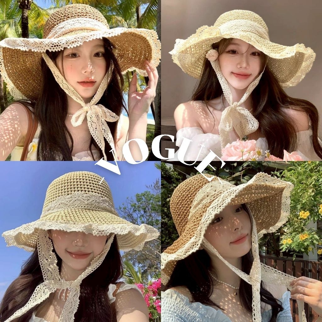 Vogue🌟พร้อมส่ง🌟 หมวกยักเก็ต แบบถัก สไตล์เกาหลี น่ารักมาก (MK-16)