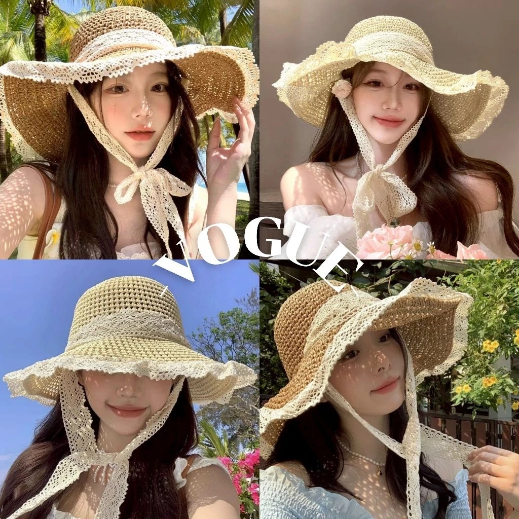 Vogue🌟พร้อมส่ง🌟 หมวกยักเก็ต แบบถัก สไตล์เกาหลี น่ารักมาก (MK-16)