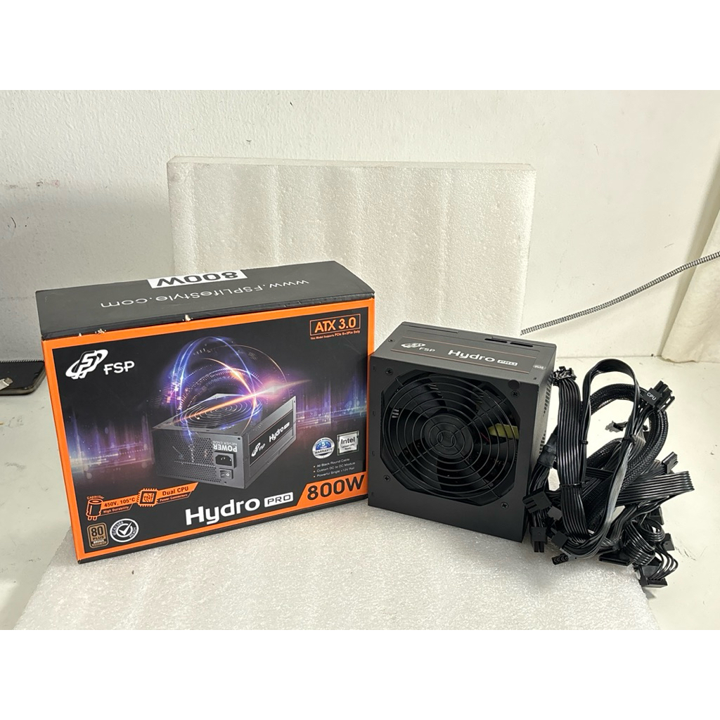 FSP HYDRO PRO 800W 80+ BRONZE มือ2 มีกล่อง ใช้งานปกติ ประกัน iHAVE CPU 25/11/2027