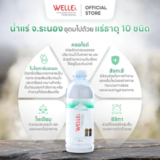 [ส่งฟรี] [15/25 แพ็ค]Welle Mineral Water น้ำแร่เวลล์เล่ 1500 มิลลิลิตร จากแหล่งน้ำแร่ระนอง