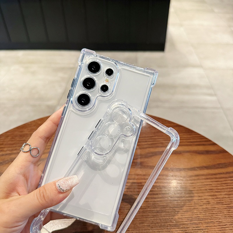 เคสใสสำหรับ Samsung A55 A56 A16 A36 A26 A05S A54 A35 A25 A22 A15 A05 A54 A50 A50S S25 S24 Ultra FE เคสโทรศัพท์มือถือป้อ - ภาพย่อย 5