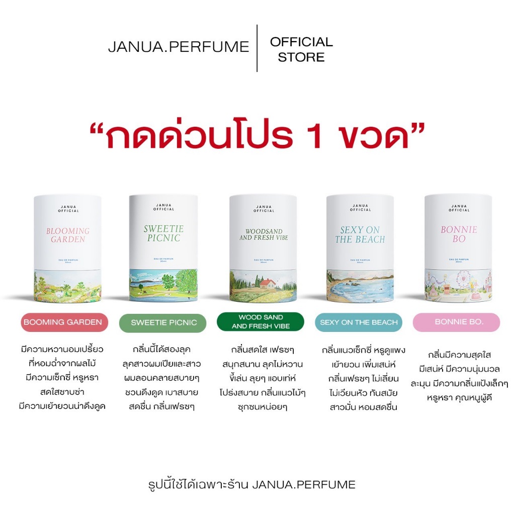 น้ำหอมแจนยัวร์ ของแท้พาร์ทเนอร์หลักบริษัท Janua Perfume