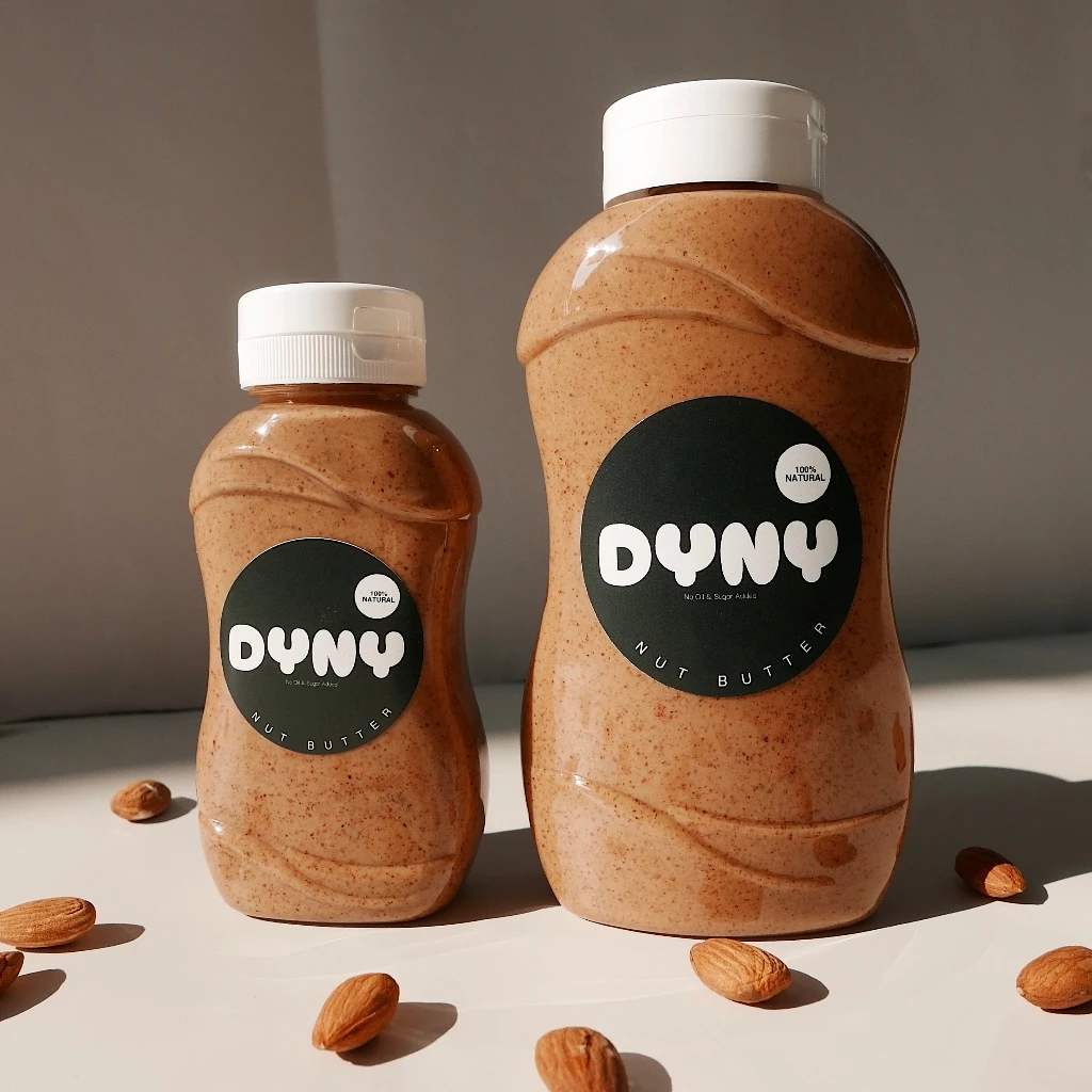 DyNy Almond butter เนยถั่วแอลมอนด์ 100% ไม่ได้ใส่น้ำตาล ไม่ได้ใส่น้ำมันเพิ่ม