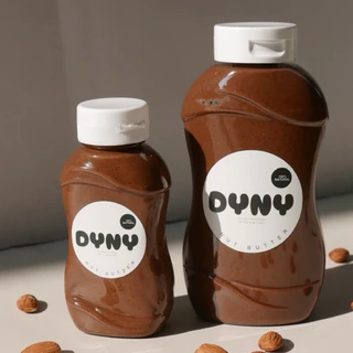 DyNy Chocolate Almond Butter เนยถั่วอัลมอนด์รสชอกโกแลต ไม่ใส่น้ำตาล ไม่ใส่น้ำมัน ทำจากอัลมอนด์และ cocoa powder หวานน้อย