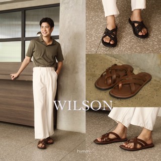 WILSON รองเท้าสวมหนังแท้ By Himmshoes - Genuine Leather Sand…