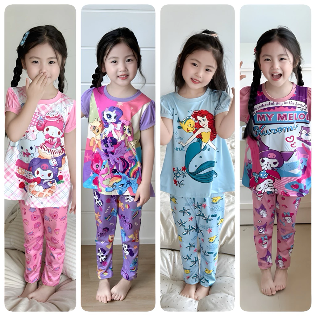ชุดเซ็ตเด็กหญิง BB Kids แขนตุ๊กตา ผ้าคอตตอน thumbnail 5