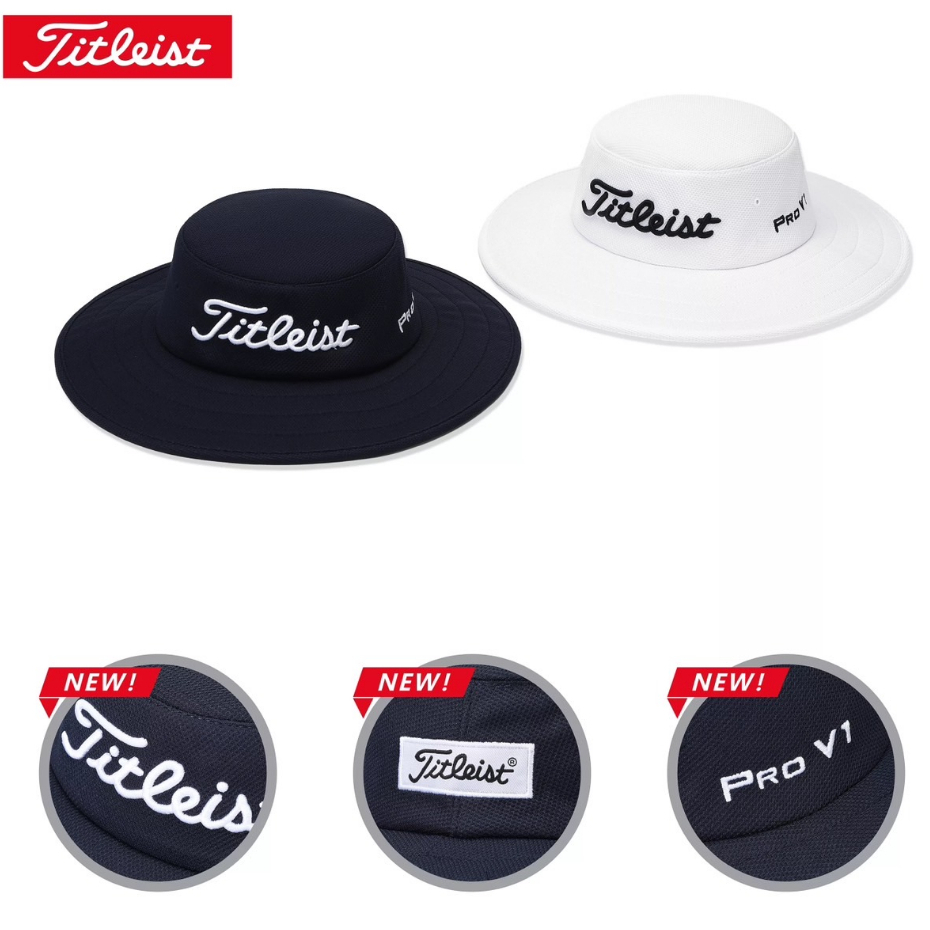 หมวกกอล์ฟ ปีกกว้าง Titleist ProV1 Golf hat Woven Fabric Fit Comfortably 22 inches Aussie model Soft ราคา ถูกที่สุด ดีลบีเคเค แกลเลอรีภาพที่ 9