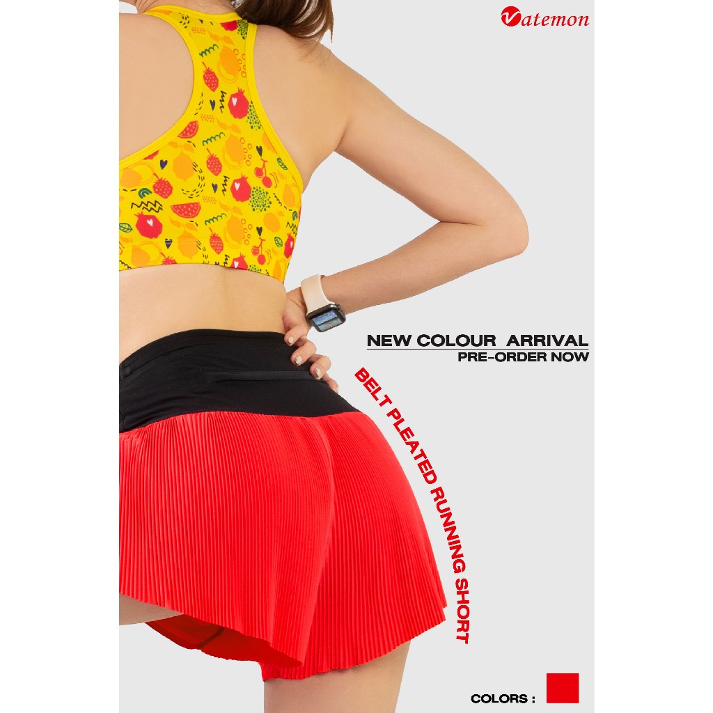 Vatemon  BELT PLEATED  SHORT