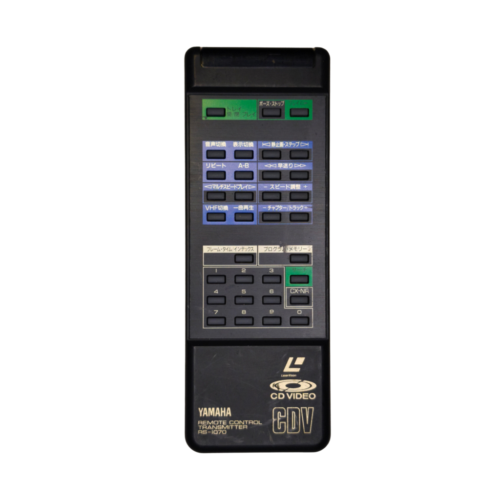 รีโมท YAMAHA RS-1070 แท้ | Remote Control LaserDisc CDV CD Video | ใช้งานได้จริง
