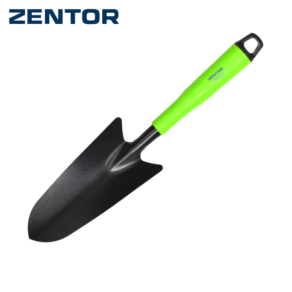 Zentor อุปกรณ์ทำสวน ที่จัดสวน พลั่วขุด จอบขุด พกพาง่าย เหล็กคาร์บอน ทนทาน แข็งแรง Gardening Shovel