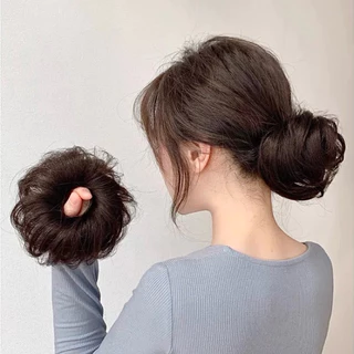 🇹🇭พร้อมส่งในไทย🇹🇭 ยางรัดผมโดนัท แฮร์พีซดังโงะโดนัท DONUT HAIRPIECE เพิ่มวอลุ่มและความหนาให้ดูเป็นธรรมชาติ