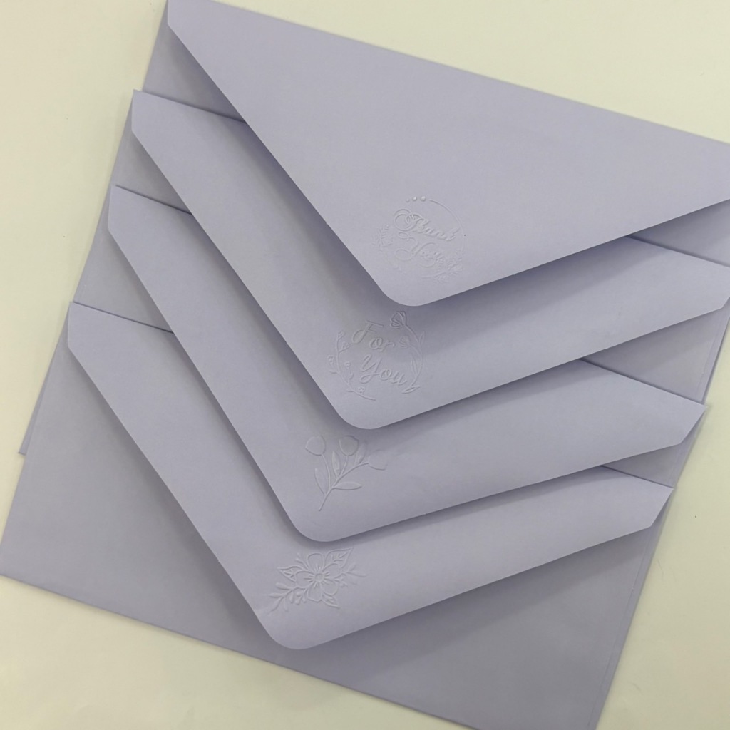 ซองใส่การ์ดงานแต่ง ซองปั๊มนูน 4x9 นิ้ว For You / Flower - รูปที่ 6