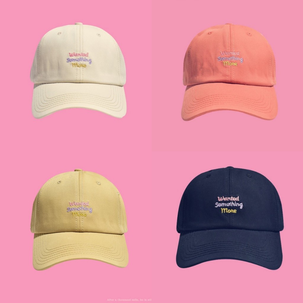 พร้อมส่ง🇹🇭หมวกแก๊ปเบสบอล ปักWanted something more