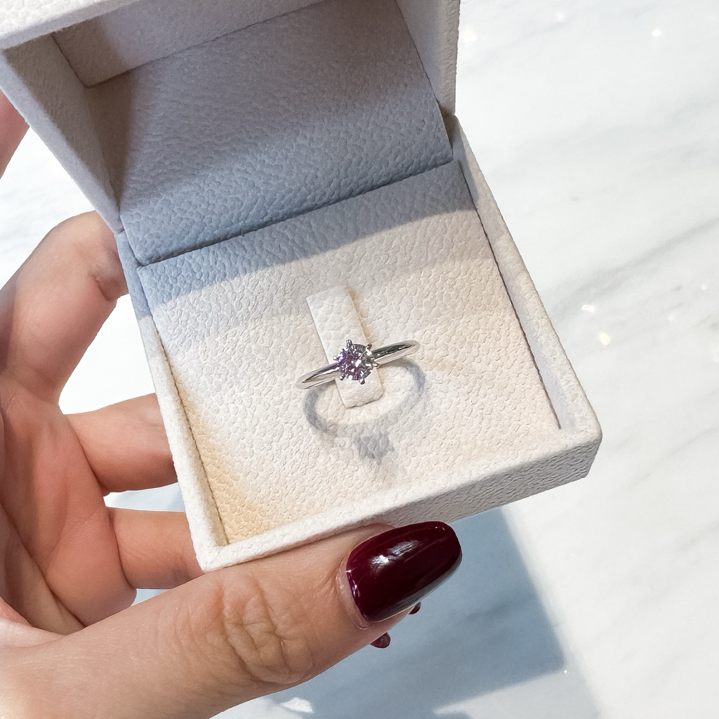 แหวนเพชรสังเคราะห์เพชรนำเข้าเองจาก USA 💍💍แหวนเพชรชู 50ตังค์ เล็กๆติดนิ้วได้ทุกวัน💎เพชรชู 50ตังค์ 6หนามเตย💍💍