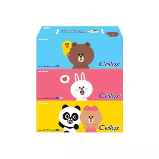 เซลล็อกซ์ ไลน์เฟรนด์ แบบกล่อง 140 แพ็ก 3 Cellox Line Fr 135'S Pack.3 กระดาษเช็ดหน้า Facial Tissue