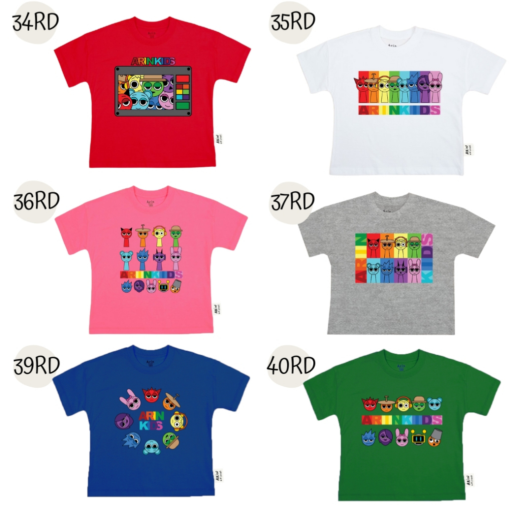 เสื้อยืดเด็ก สปรั้งกี้ รุ่นRD ของแบรนด์Arin Kids อริน คิดส์