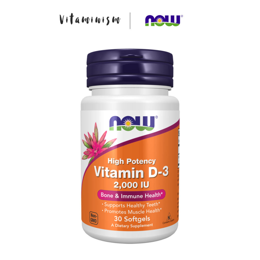 [ของแท้] Now Foods, Vitamin D3, 2000 IU วิตามินดี 3