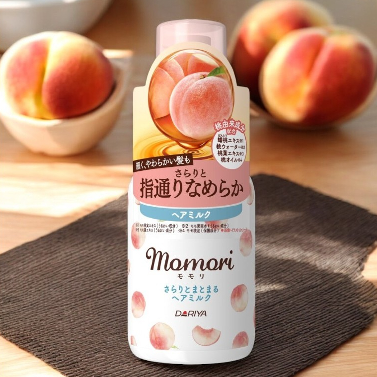 🌸พร้อมส่ง🌸Dariya Momori Hair Milk 100ml น้ำนมบำรุงผมผสมพีช จากญี่ปุ่น