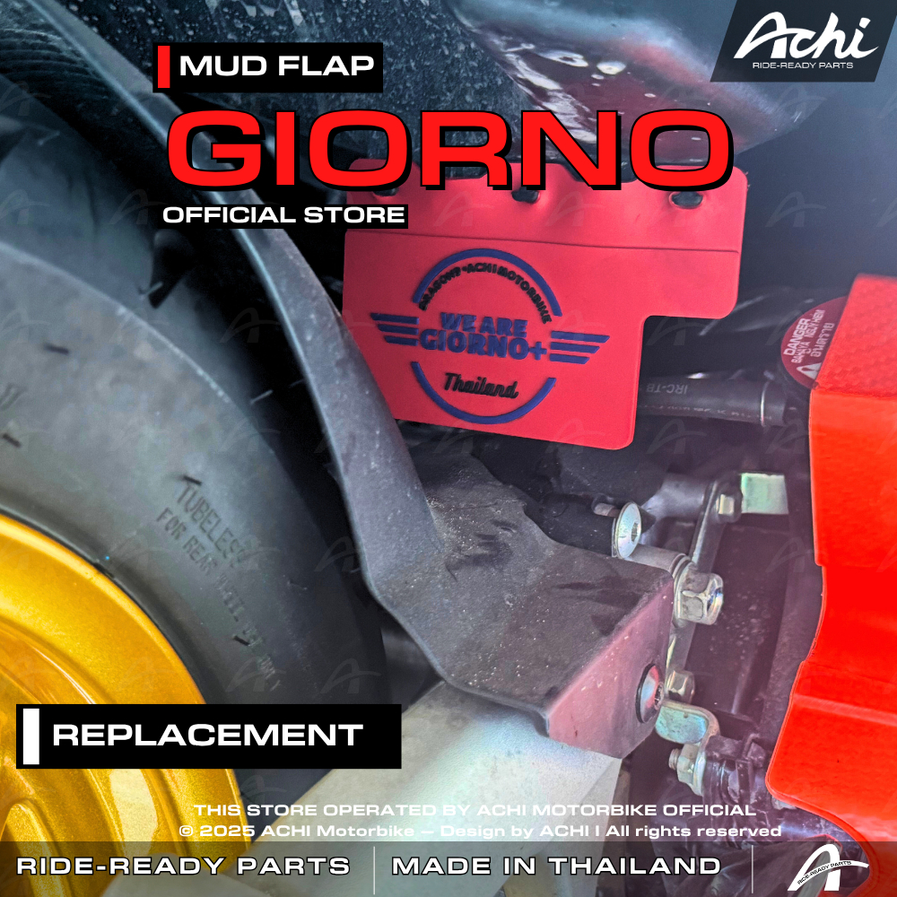 SILICONE MUD GUARD HONDA GIORNO+ 2024-2026 BY ACHI THAILAND OFFICIAL