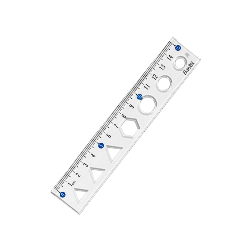 Bantex ไม้บรรทัด ไม้บรรทัดพลาสติกใส มี 2 ขนาด 30ซม.-15ซม. อุปกรณ์การเรียนและสำนักงาน Ruler
